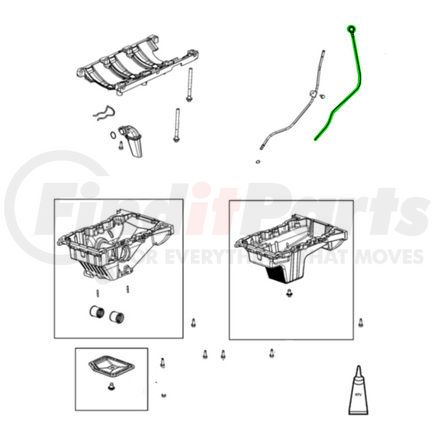 68450894AA by MOPAR - Engine Oil Dipstick