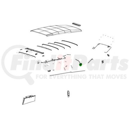 68453665AA by MOPAR - Sunroof Drive Mechanism - Left, For 2018-2023 Jeep Wrangler