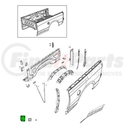 68453200AA by MOPAR - Body D-Pillar Trim Panel Screw - For 2020-2023 Ram