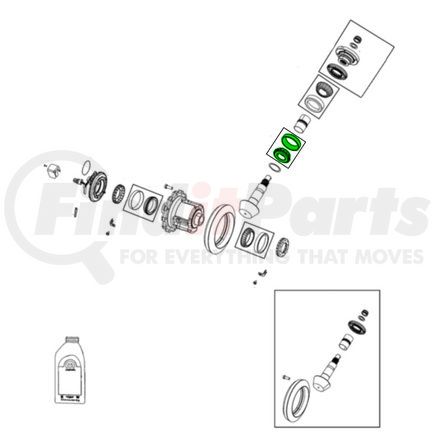 68454725AA by MOPAR - Differential Drive Pinion - Inner, For 2019-2023 Ram