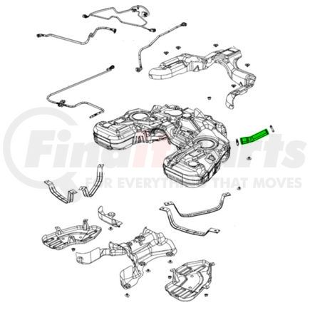 68482732AA by MOPAR - Fuel Filler Hose