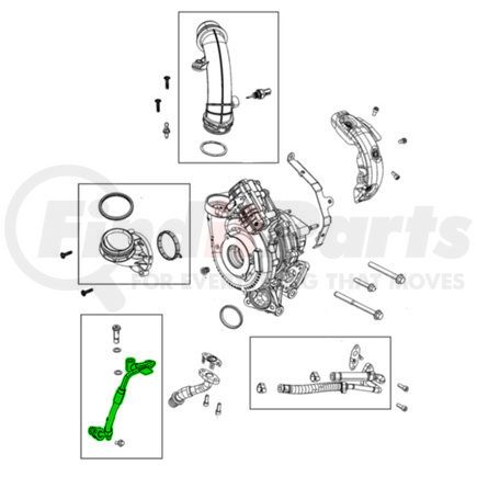 68486942AA by MOPAR - Engine Oil Feed Hose