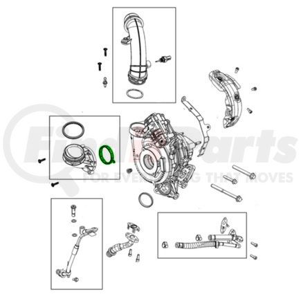 68486947AA by MOPAR - Turbocharger Inlet Hose Gasket