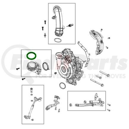 68487031AA by MOPAR - Turbocharger Oil Line O-Ring