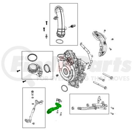 68486944AA by MOPAR - Engine Oil Return Tube