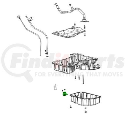 68490046AA by MOPAR - Engine Oil Pan Bracket