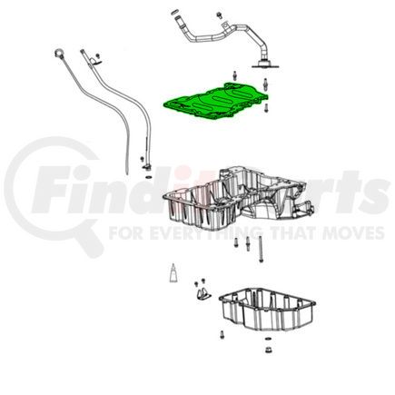 68490047AA by MOPAR - Engine Oil Sump Windage Tray