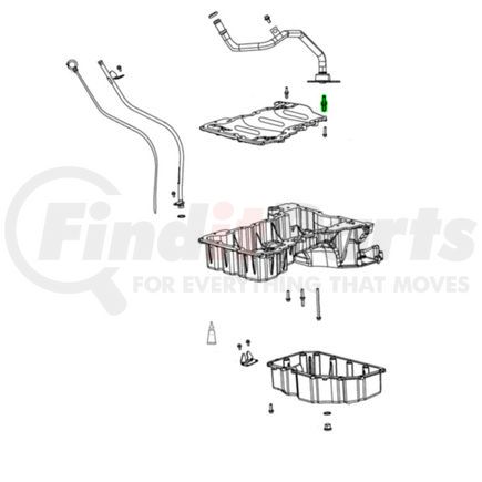 68490050AA by MOPAR - Stud - Double End