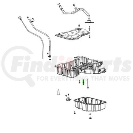 68492931AA by MOPAR - Stud - Double End