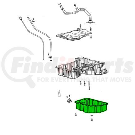 68504392AA by MOPAR - Engine Oil Pan - Lower