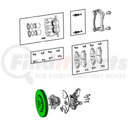 68526732AA by MOPAR - Disc Brake Pad Set