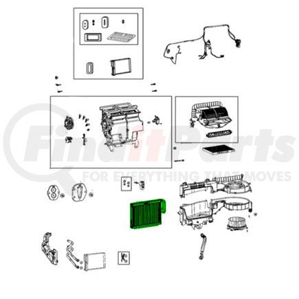 68581303AA by MOPAR - A/C Evaporator Core