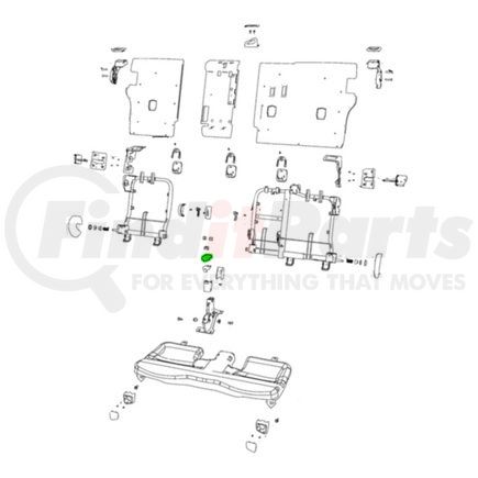 6CE32DX9AA by MOPAR - Seat Brace - For 2019 Jeep Cherokee