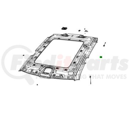 6MX39BD1AA by MOPAR - Navigation Microphone Bezel - For 2022-2023 Ram