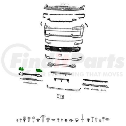 6UF36GXHAA by MOPAR - Fascia Bracket - Left