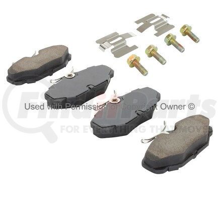 1003-0610M by MPA ELECTRICAL - Quality-Built Black Series Semi-Metallic Brake Pads w/ Hardware