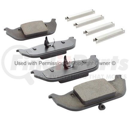 1003-0952M by MPA ELECTRICAL - Quality-Built Black Series Semi-Metallic Brake Pads w/ Hardware