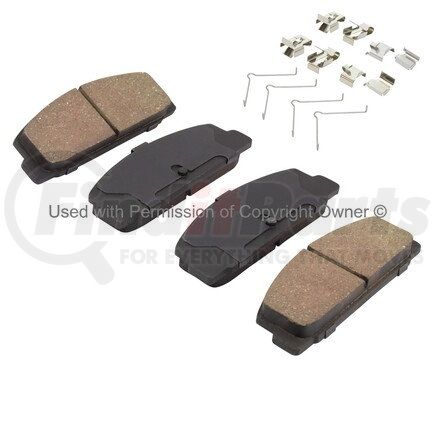 1001-0332M by MPA ELECTRICAL - Quality-Built Premium Semi-Metallic Brake Pads w/ Hardware