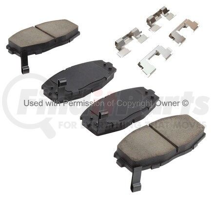 1001-0435C by MPA ELECTRICAL - Quality-Built Premium Ceramic Brake Pads w/ Hardware