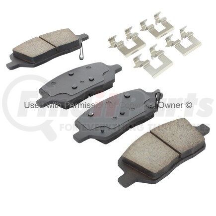 1001-0470M by MPA ELECTRICAL - Quality-Built Premium Semi-Metallic Brake Pads w/ Hardware