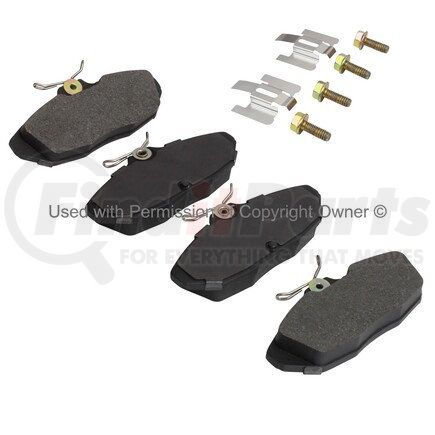 1001-0599C by MPA ELECTRICAL - Quality-Built Premium Ceramic Brake Pads w/ Hardware