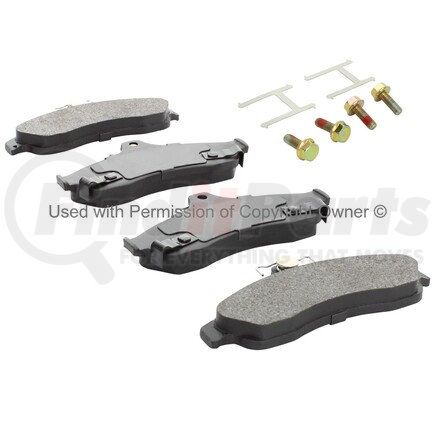 1001-0628M by MPA ELECTRICAL - Quality-Built Premium Semi-Metallic Brake Pads w/ Hardware