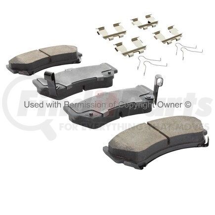 1001-0668M by MPA ELECTRICAL - Quality-Built Premium Semi-Metallic Brake Pads w/ Hardware