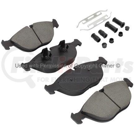 1001-0682M by MPA ELECTRICAL - Quality-Built Premium Semi-Metallic Brake Pads w/ Hardware