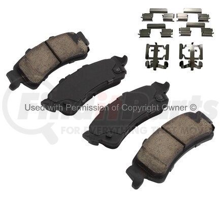 1001-0792AM by MPA ELECTRICAL - Quality-Built Premium Semi-Metallic Brake Pads w/ Hardware