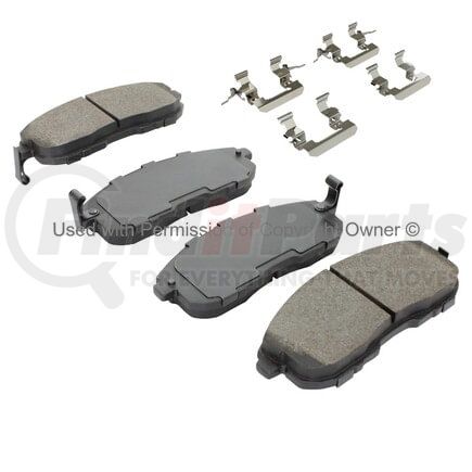 1001-0815AM by MPA ELECTRICAL - Quality-Built Premium Semi-Metallic Brake Pads w/ Hardware