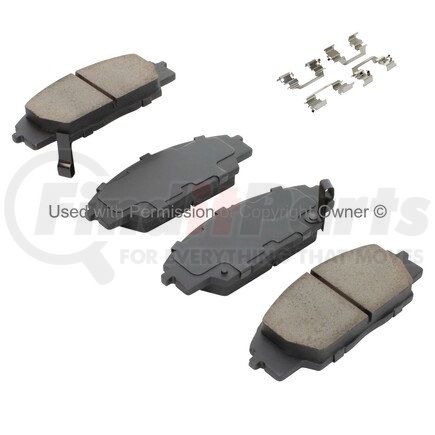 1001-0829M by MPA ELECTRICAL - Quality-Built Premium Semi-Metallic Brake Pads w/ Hardware