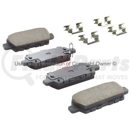 1001-0905AM by MPA ELECTRICAL - Quality-Built Premium Semi-Metallic Brake Pads w/ Hardware