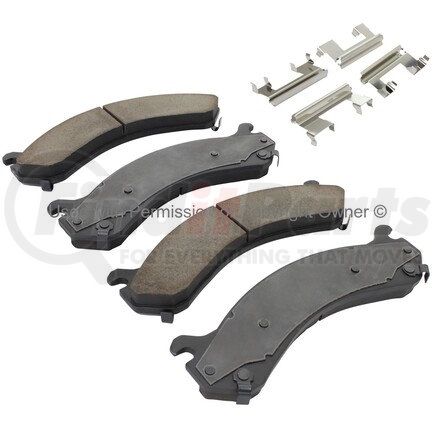 1001-0909C by MPA ELECTRICAL - Quality-Built Premium Ceramic Brake Pads w/ Hardware