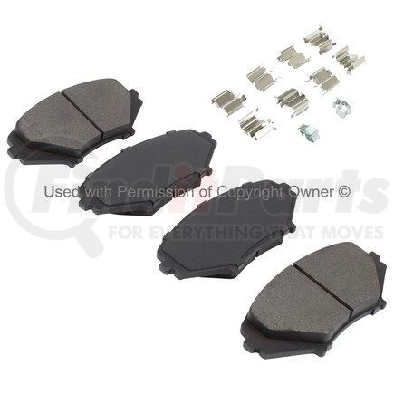 1001-1009C by MPA ELECTRICAL - Quality-Built Premium Ceramic Brake Pads w/ Hardware