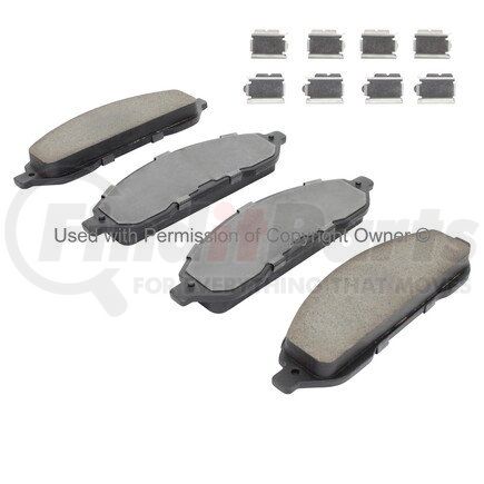 1001-1022M by MPA ELECTRICAL - Quality-Built Premium Semi-Metallic Brake Pads w/ Hardware