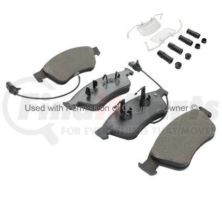 1001-1024M by MPA ELECTRICAL - Quality-Built Premium Semi-Metallic Brake Pads w/ Hardware