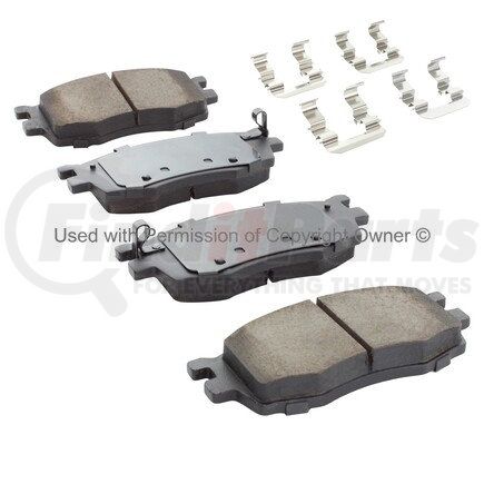 1001-1156M by MPA ELECTRICAL - Quality-Built Premium Semi-Metallic Brake Pads w/ Hardware