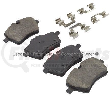 1001-1204AM by MPA ELECTRICAL - Quality-Built Premium Semi-Metallic Brake Pads w/ Hardware