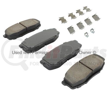 1001-1304M by MPA ELECTRICAL - Quality-Built Premium Semi-Metallic Brake Pads w/ Hardware