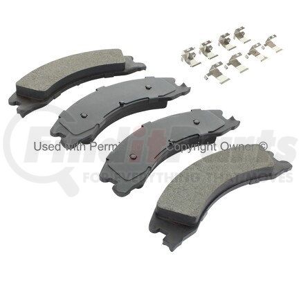 1001-1330AM by MPA ELECTRICAL - Quality-Built Premium Semi-Metallic Brake Pads w/ Hardware