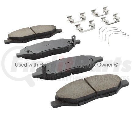 1001-1345M by MPA ELECTRICAL - Quality-Built Premium Semi-Metallic Brake Pads w/ Hardware