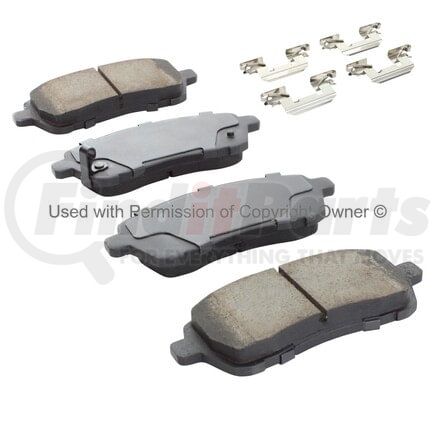 1001-1454AM by MPA ELECTRICAL - Quality-Built Premium Semi-Metallic Brake Pads w/ Hardware