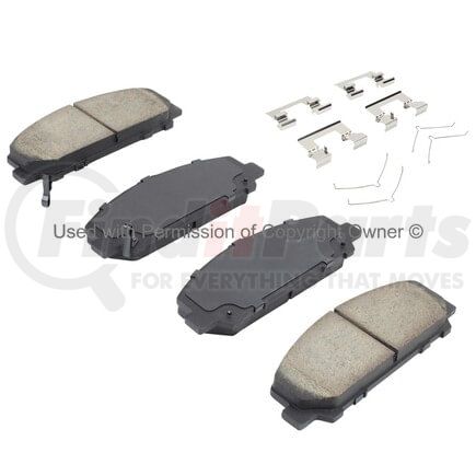 1001-1509M by MPA ELECTRICAL - Quality-Built Premium Semi-Metallic Brake Pads w/ Hardware