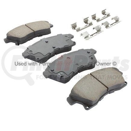 1001-1522M by MPA ELECTRICAL - Quality-Built Premium Semi-Metallic Brake Pads w/ Hardware