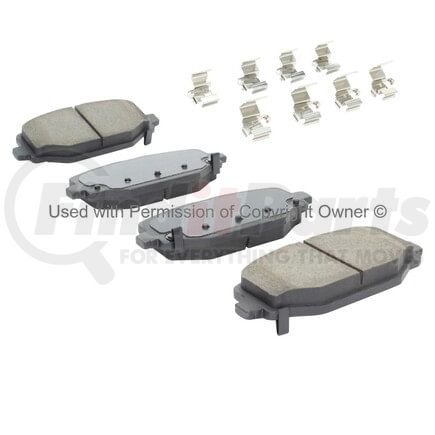 1001-1596M by MPA ELECTRICAL - Quality-Built Premium Semi-Metallic Brake Pads w/ Hardware