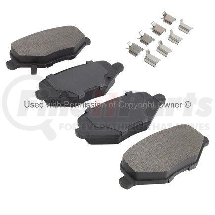 1001-1719M by MPA ELECTRICAL - Quality-Built Premium Semi-Metallic Brake Pads w/ Hardware