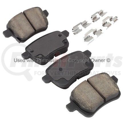 1001-1722M by MPA ELECTRICAL - Quality-Built Premium Semi-Metallic Brake Pads w/ Hardware