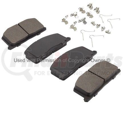 1002-0242M by MPA ELECTRICAL - Quality-Built Work Force Heavy Duty Brake Pads w/ Hardware