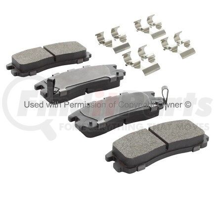 1002-0383M by MPA ELECTRICAL - Quality-Built Work Force Heavy Duty Brake Pads w/ Hardware