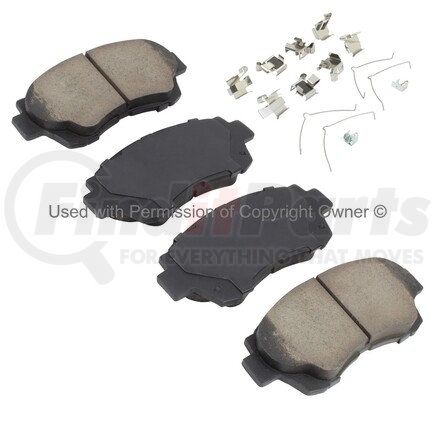 1002-0476AM by MPA ELECTRICAL - Quality-Built Work Force Heavy Duty Brake Pads w/ Hardware